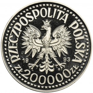 PRÓBA NIKIEL, 200.000 złotych 1993 Kazimierz IV Jagiellończyk - popiersie