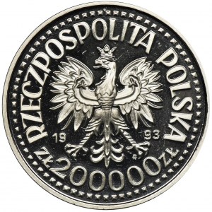 PRÓBA NIKIEL, 200.000 złotych 1993 Kazimierz IV Jagiellończyk - półpostać