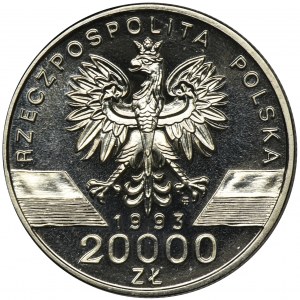 PRÓBA NIKIEL, 20.000 złotych 1993 Jaskółki