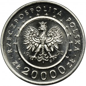 PRÓBA NIKIEL, 20.000 złotych 1993 Zamek w Łańcucie