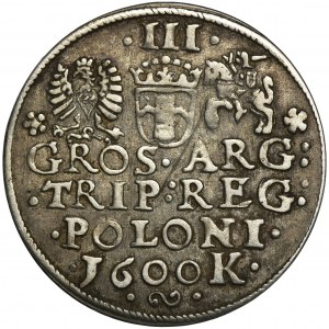 Sigismund III Vasa, 3 Groschen Krakau 1600