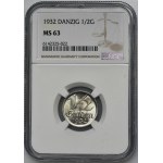 Free City of Danzig, 1/2 gulden 1932 - NGC MS63