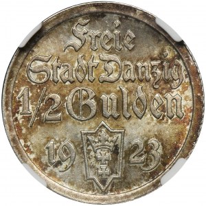 Free City of Danzig, 1/2 gulden 1923 - NGC MS63