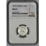 Free City of Danzig, 1/2 gulden 1927 - NGC MS62 - RARE