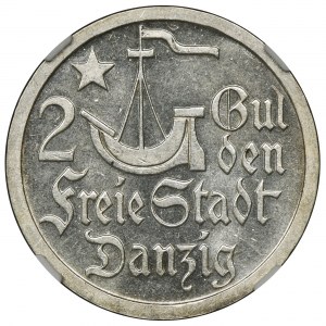 Free City of Danzig, 2 gulden 1923 - NGC PF65 - PROOF