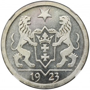 Wolne Miasto Gdańsk, 2 guldeny 1923 - NGC PF65 - LUSTRZANKA