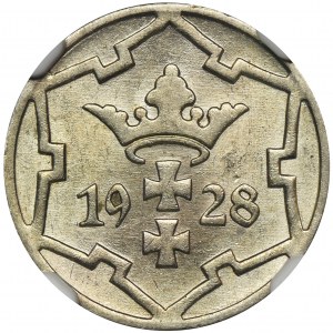Wolne Miasto Gdańsk, 5 fenigów 1928 - NGC MS62