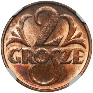 2 grosze 1935 - NGC MS65 RB