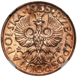 2 grosze 1935 - NGC MS65 RB