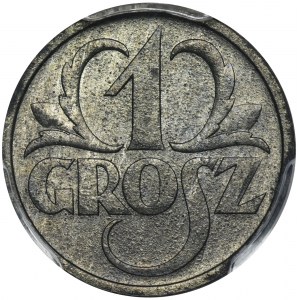 Generalna Gubernia, 1 Grosz 1939 - PCGS MS65 - WZÓR