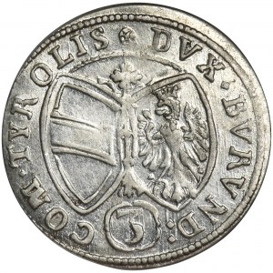 Austria, Ferdinand Karl, 3 Kreuzer Hall 1648