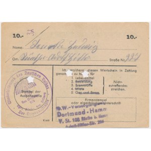 Pomoc Zimowa Ludności Niemieckiej, 10 marek 1944 - D -