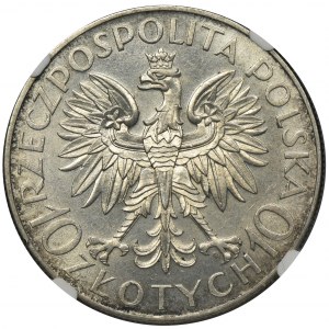 Sobieski, 10 złotych 1933 - NGC MS63 - PIĘKNY