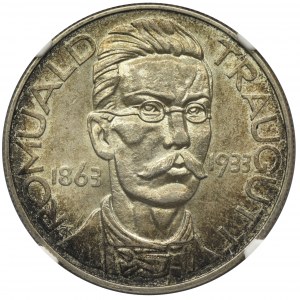 Traugutt, 10 złotych 1933 - NGC MS62