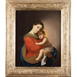 Marcel Johann v. Zadorecki, (czynny 2 poł. XIX w., Wiedeń), Madonna z Dzieciątkiem, 1862