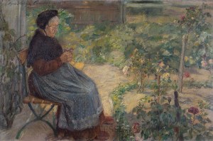 Hugo Walzer (1884-1923), Odpoczynek w ogrodzie, 1910