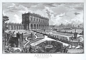 Giovanni Battista (Giambattista) Piranesi (1720-1778), Veduta della Villa dell'Emo Sig.n Card. Alesandro Albani fuori di Porta Salaria, 1769