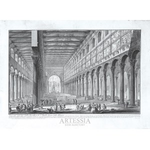 Giovanni Battista (Giambattista) Piranesi (1720-1778), Spaccato interno della Basilica di S. Paolo fuori delle Mura, ok. 1749