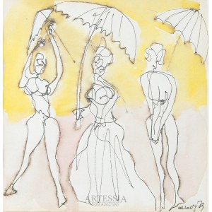 Otto Axer (1906-1983), Umbrellas, 1973