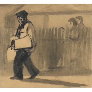 Zofia Dębowska-Tarasin, Ilustracja do opowiadania Franciszka Gila Ostatnie miasto, 1954