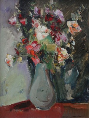 Józef Wasiołek (1921-2008), Kwiaty w wysokim wazonie
