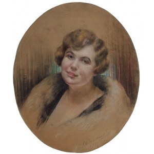 Henryk Krystian Wiercieński (1876-1964), Portret hrabiny Alicji Litow(1933)