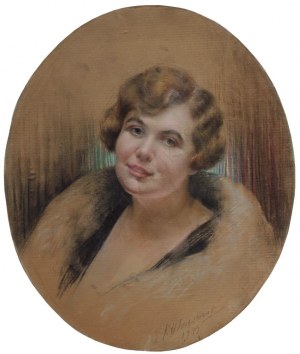 Henryk Krystian Wiercieński (1876-1964), Portret hrabiny Alicji Litow(1933)