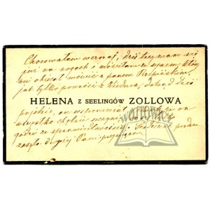 (ZOLLOWA Helena z Seelingów).