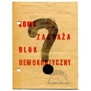 KOMU zagraża blok demokratyczny?