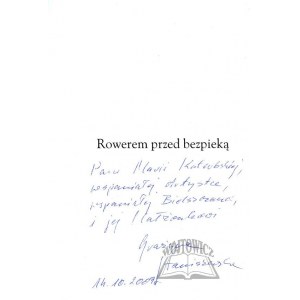 STANISZEWSKA Grażyna, Rowerem przed bezpieką.