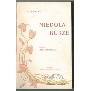 NEGRI Ada, Niedola. Burze.