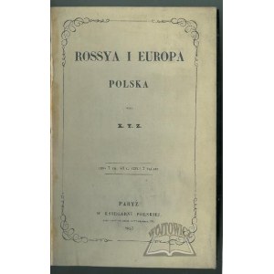 (KAMIEŃSKI Henryk), Rossya i Europa - Polska.
