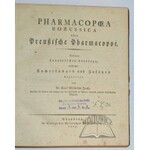 JUCH Carl Wilhelm, Pharmacopoea Borussica oder Preussische Pharmakopoe.