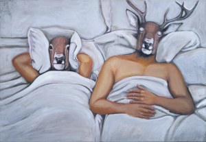 Lech Bator, W łóżku, 2017