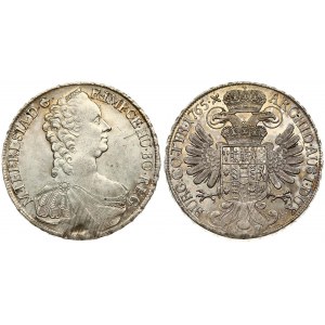 Austria 1 Thaler 1765 Maria Theresa(1740-1780). Averse: Mature armored bust right. Averse Legend: M • THERESIA • D...