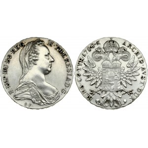 Austria 1 Thaler 1780 SF Restrike. Maria Theresia(1740-1780). Averse: Bust right. R.IMP.HU.BO.REG M.THERESIA.D.G...