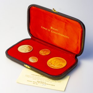 Czechoslovakia Set of gold Medals 1972 (4 pcs); Lidice - Lezaky. Set to memory  comemmorate of the fallen and martyred ...
