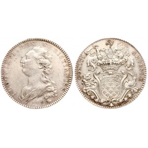 France Token 1771 for the States of Artois under Louis XVI. Averse : The bust of the king signed J.P.DROZ. F. Jean...