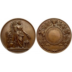 France Medal (1880) Agricultural society of the ar rondt of St.omer. Copper. Weight 58.40 gr. Diameter 50 mm...