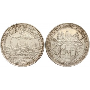 Germany MUNSTER 1 Thaler MDCLXI (1661) Christof Bernhard von Galen(1650-1678). Averse: Helmeted arms. Reverse...