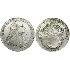 Germany BAVARIA 1 Thaler 1792 I SCH. Karl Theodor(1777-1799). Averse: Draped bust to right; hair tied in queue; I.SCH...