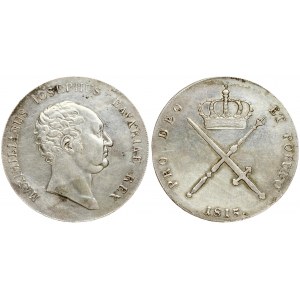 Germany BAVARIA 1 Thaler 1815 Maximilian IV(1799-1825). Averse: Head right. Averse Legend...