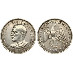 Germany Third Reich Medal (1933) Adolf Hitler (1889-1945). By O. Glöckler. Commemorating Hitler's rise to power. Av...