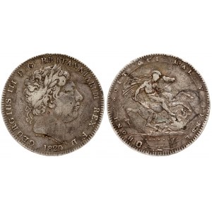 Great Britain 1 Crown 1820 LX George III(1760-1820). Averse: Laureate head right. Averse Legend: GEORGIUS III D: G...