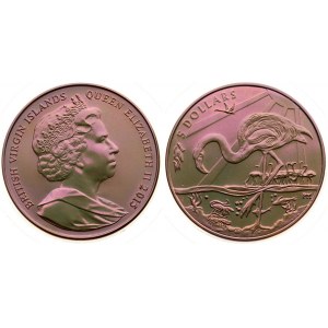 Great Britain British Virgin Islands 5 Dollar 2015 Elizabeth II(1952-). Averse: QE II facing right. Reverse...