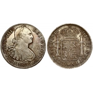 Mexico SPANISH COLONY 8 Reales 1802 FT Charles IV(1788-1808). Averse: Armored bust of Charles IIII right...