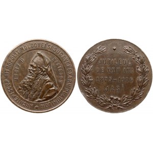 Romania Medal 1900 from Radivon to the Archbishop and Metropolitan of MOLDAVIEN. Carol I (1866-1914)...