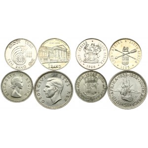 South Africa 2-1/2 Shillings & 5 Shillings & 1 Rand 1952-1988 75th Anniversary of Parliament & The Great Trek...