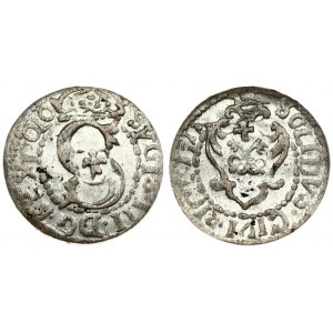 Latvia 1 Solidus 1611 Riga Sigismund III Waza (1587-1632). Averse: Large S monogram divides date. Averse Legend...