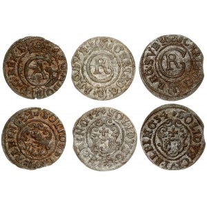 Poland 1 Solidus 1632 &1634 Elbing. Gustav II Adolf (1611–1632) &Christina(1632-1654). Averse...